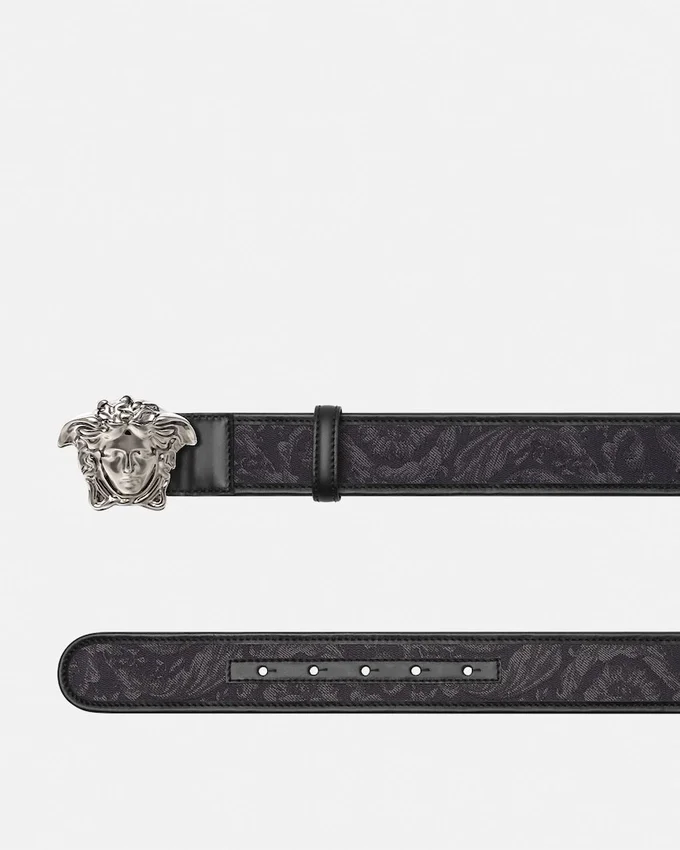 La Medusa Jacquard Canvas Belt 4 cm La Medusa Jacquard Canvas Belt 4 cm
