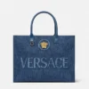 La Medusa Large Denim Tote La Medusa Large Denim Tote