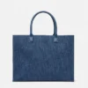 La Medusa Large Denim Tote La Medusa Large Denim Tote