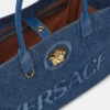 La Medusa Large Denim Tote La Medusa Large Denim Tote