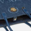 La Medusa Large Denim Tote La Medusa Large Denim Tote
