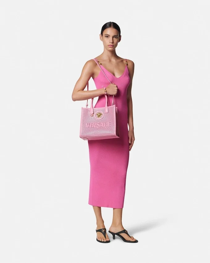 La Medusa Laser-Cut Small Tote Bag La Medusa Laser-Cut Small Tote Bag