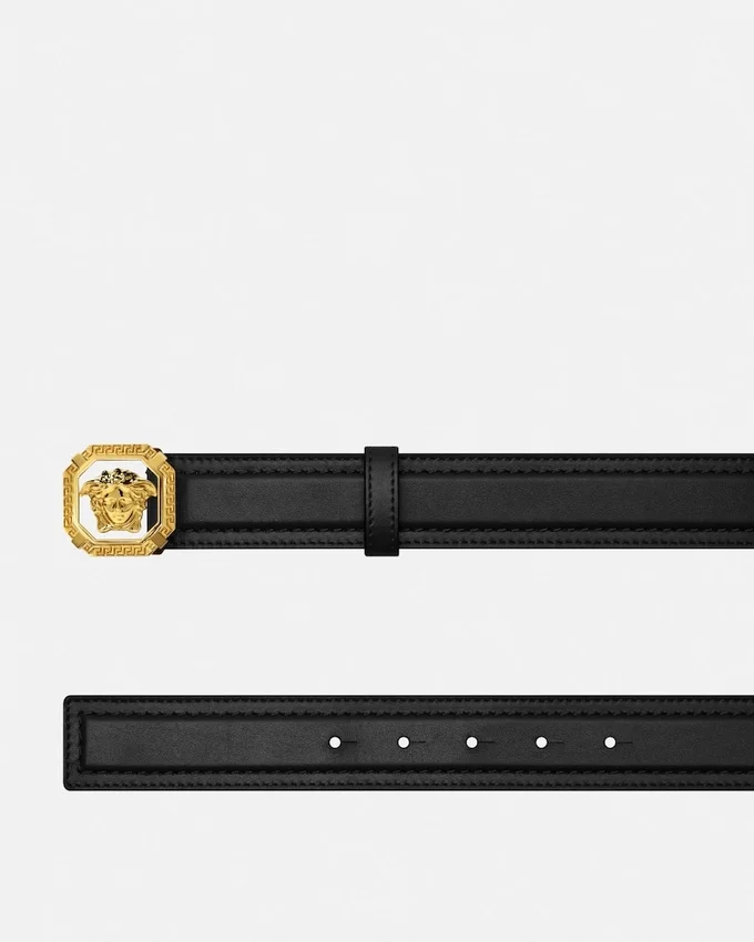 La Medusa Leather Belt 3.5 cm La Medusa Leather Belt 3.5 cm