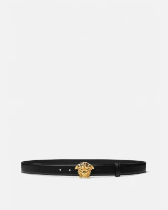 La Medusa Leather Belt 3 cm