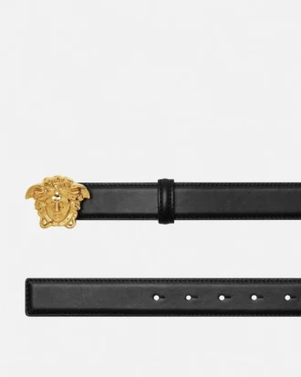 La Medusa Leather Belt 3 cm