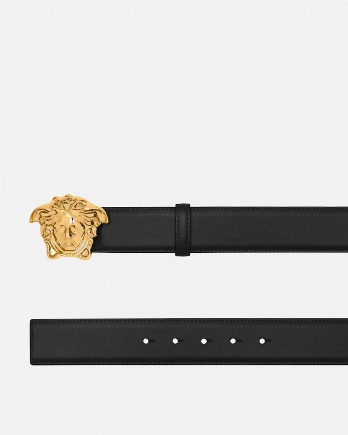 La Medusa Leather Belt 4 cm La Medusa Leather Belt 4 cm