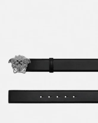 La Medusa Leather Belt  4 cm