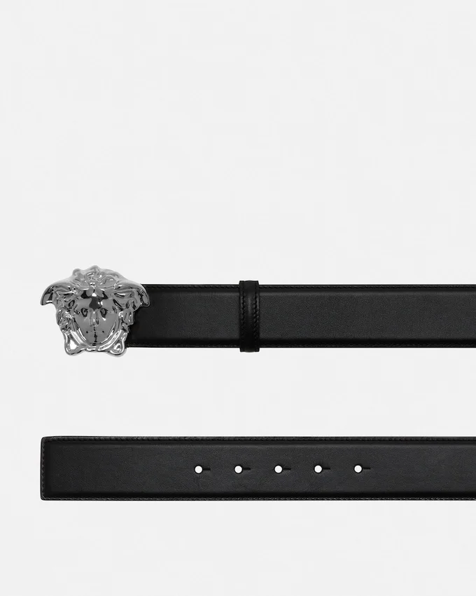 La Medusa Leather Belt 4 cm La Medusa Leather Belt 4 cm