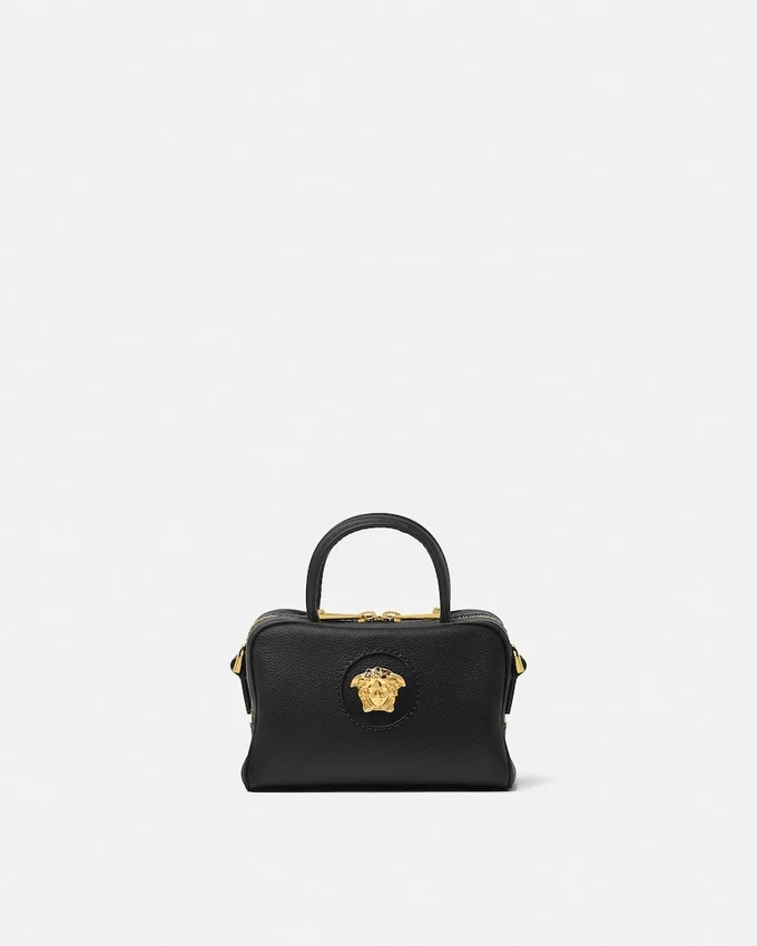 La Medusa Leather Mini Boston Bag La Medusa Leather Mini Boston Bag