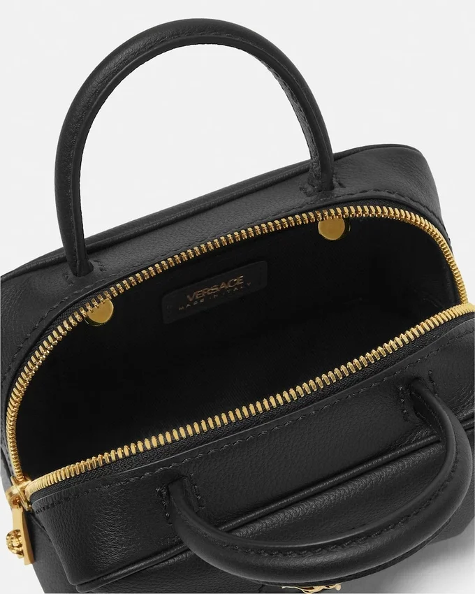 La Medusa Leather Mini Boston Bag La Medusa Leather Mini Boston Bag