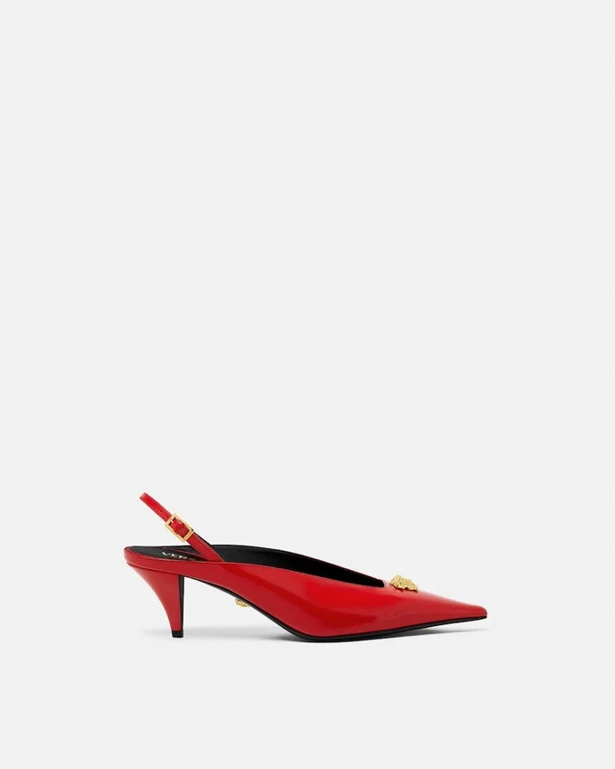 La Medusa Leather Slingbacks 55 mm La Medusa Leather Slingbacks 55 mm