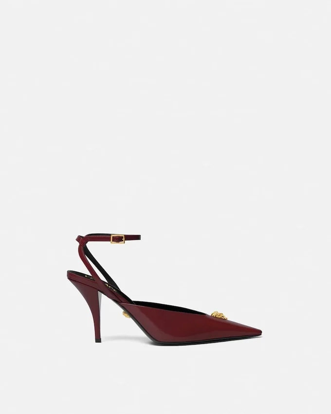 La Medusa Leather Slingbacks 85 mm La Medusa Leather Slingbacks 85 mm