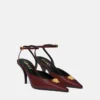 La Medusa Leather Slingbacks 85 mm La Medusa Leather Slingbacks 85 mm