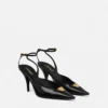 La Medusa Leather Slingbacks 85 mm La Medusa Leather Slingbacks 85 mm