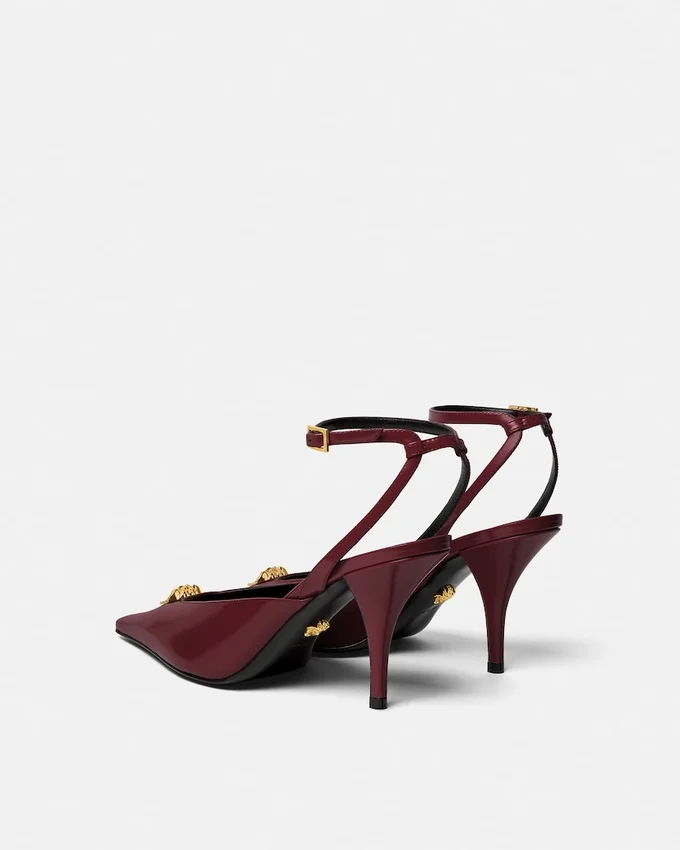 La Medusa Leather Slingbacks 85 mm La Medusa Leather Slingbacks 85 mm