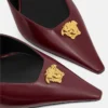 La Medusa Leather Slingbacks 85 mm La Medusa Leather Slingbacks 85 mm