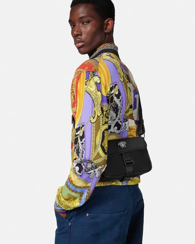 La Medusa Nylon Mini Messenger Bag La Medusa Nylon Mini Messenger Bag