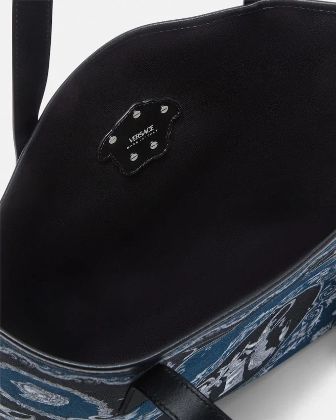 La Medusa Printed Canvas Tote La Medusa Printed Canvas Tote