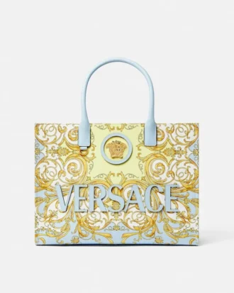 La Medusa Printed Large Canvas Tote La Medusa Printed Large Canvas Tote