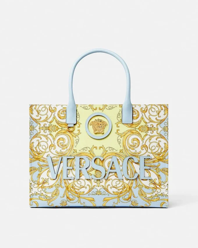 La Medusa Printed Large Canvas Tote La Medusa Printed Large Canvas Tote