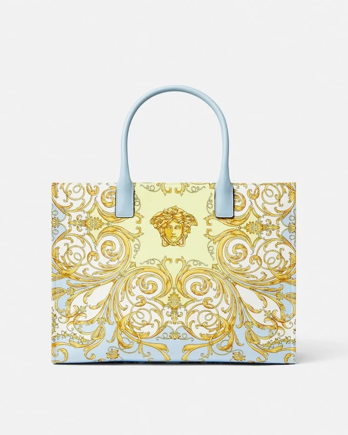 La Medusa Printed Large Canvas Tote La Medusa Printed Large Canvas Tote