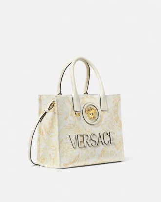 La Medusa Printed Small Canvas Tote La Medusa Printed Small Canvas Tote