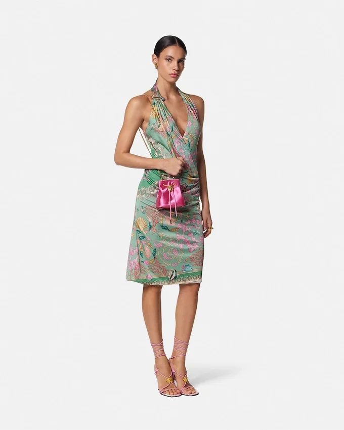 La Medusa Satin Mini Bucket Bag La Medusa Satin Mini Bucket Bag