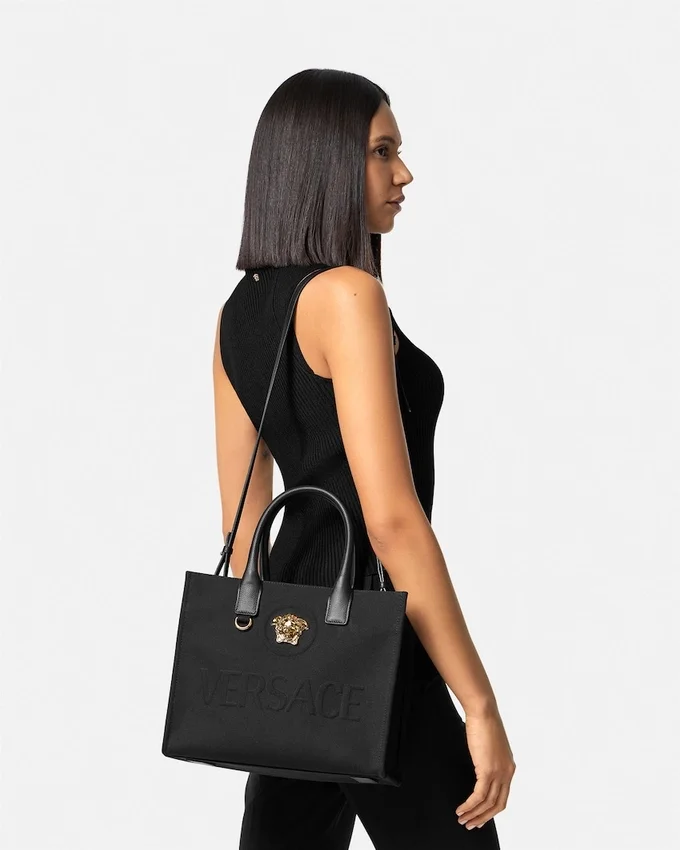 La Medusa Small Canvas Tote La Medusa Small Canvas Tote
