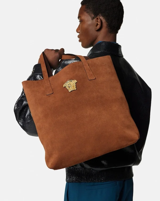 La Medusa Suede Tote La Medusa Suede Tote
