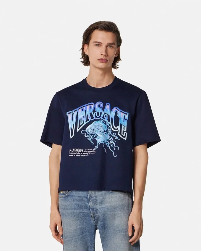 La Medusa Varsity Boxy T-Shirt La Medusa Varsity Boxy T-Shirt