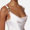 Lace-Trim Satin Mini Dress Lace-Trim Satin Mini Dress