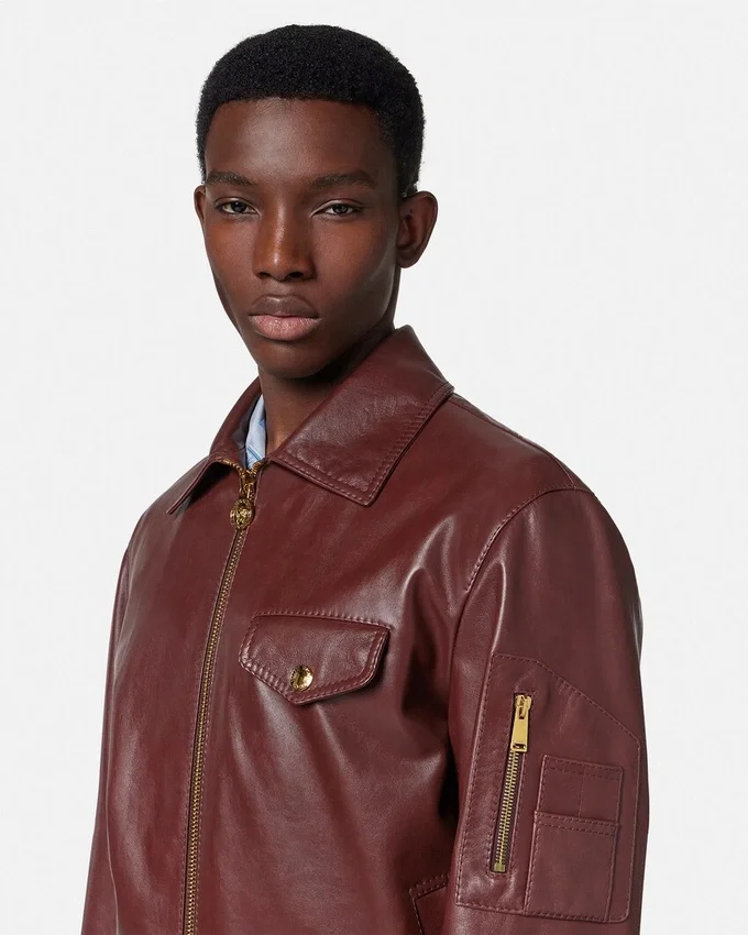 Leather Blouson Jacket Leather Blouson Jacket