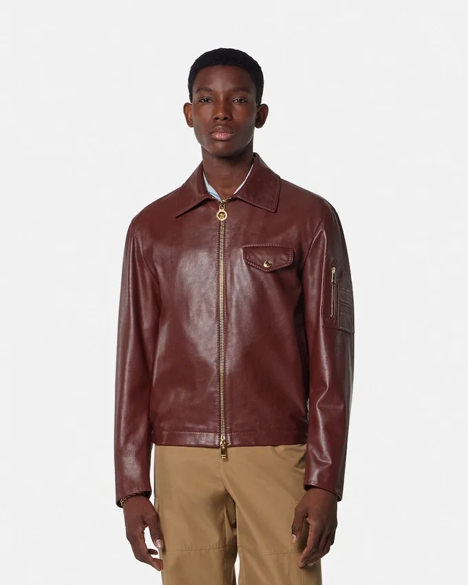 Leather Blouson Jacket Leather Blouson Jacket