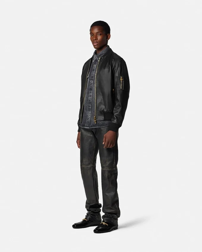 Leather Bomber Leather Bomber