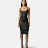 Leather Corset Midi Dress Leather Corset Midi Dress