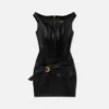 Leather Corset Mini Dress Leather Corset Mini Dress