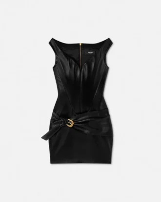 Leather Corset Mini Dress