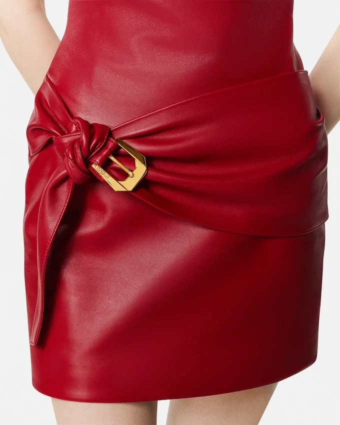 Leather Strapless Mini Dress Leather Strapless Mini Dress