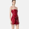 Leather Strapless Mini Dress Leather Strapless Mini Dress