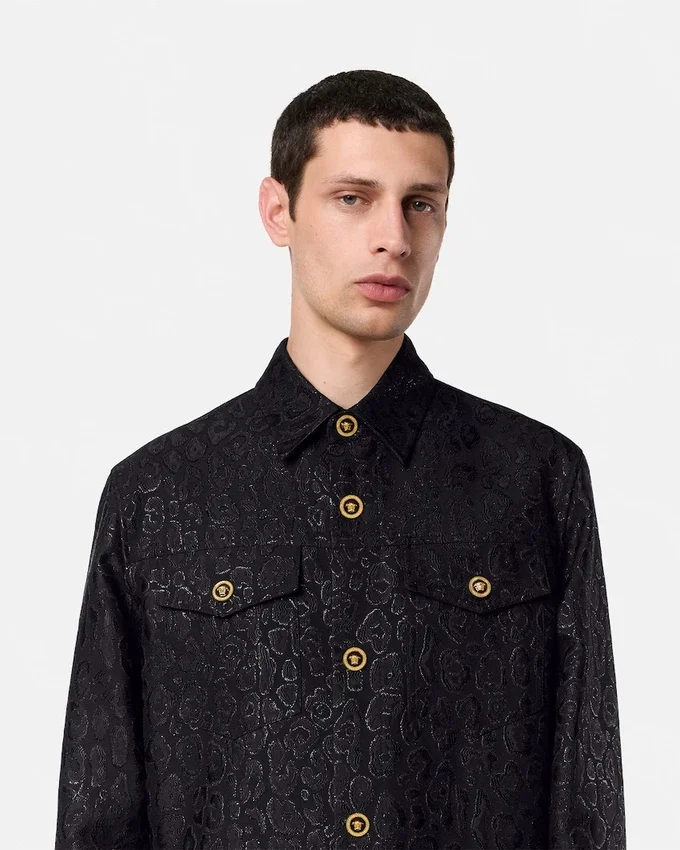 Leopard Jacquard Overshirt Leopard Jacquard Overshirt