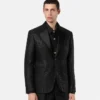 Leopard Jacquard Single-Breasted Blazer Leopard Jacquard Single-Breasted Blazer