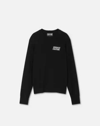 Logo Cashmere-Blend Knit Sweater