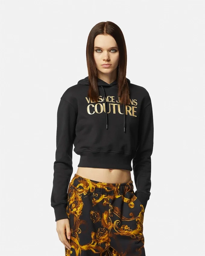 Logo Crop Hoodie Logo Crop Hoodie