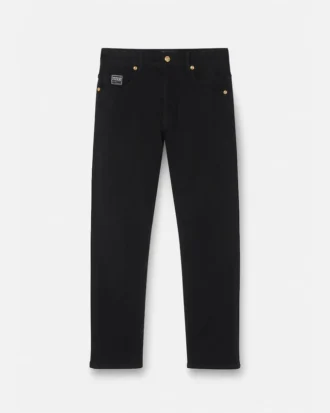 Logo Embroidered Jeans