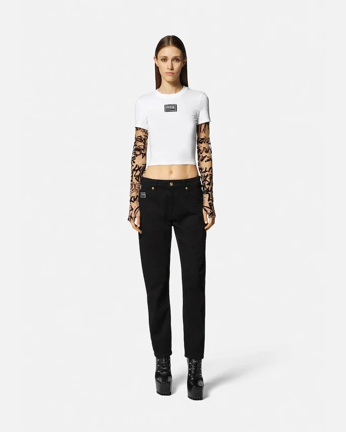 Logo Embroidered Jeans Logo Embroidered Jeans