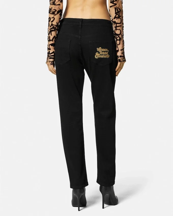 Logo Embroidered Jeans Logo Embroidered Jeans