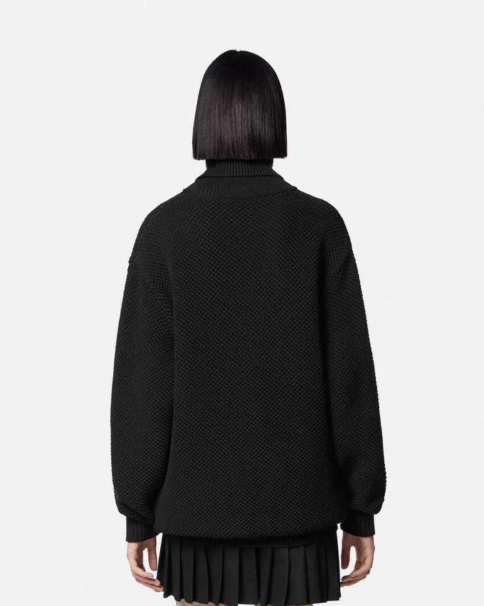 Logo Knit Long Turtleneck Sweater Logo Knit Long Turtleneck Sweater