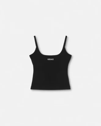 Logo Ribbed Tank Top