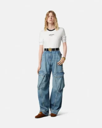 Low-Waist Cargo Jeans