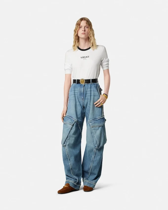 Low-Waist Cargo Jeans Low-Waist Cargo Jeans